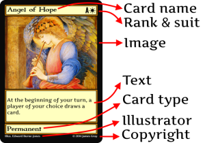 card template of angel