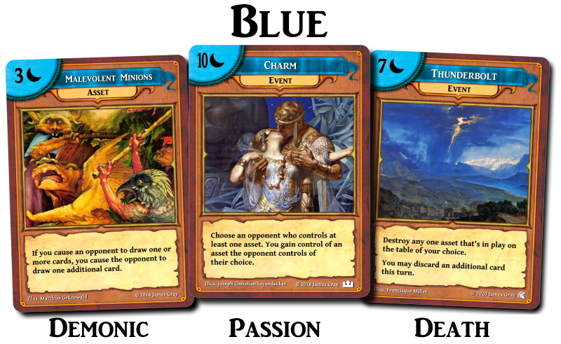 blue cards
