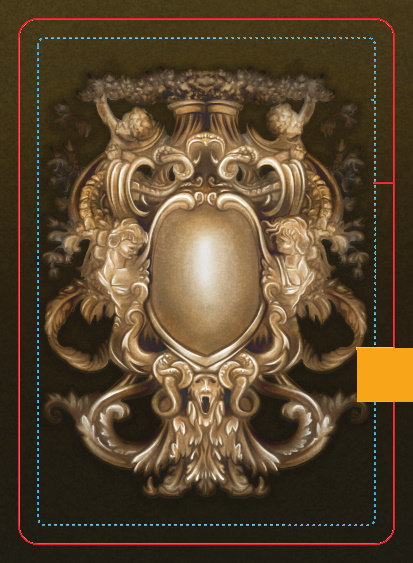 card back with template information